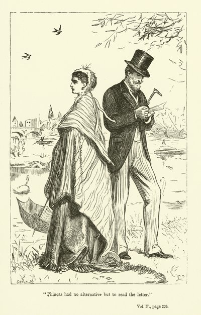 Illustratie voor Phineas Finn door Anthony Trollope door John Everett Millais