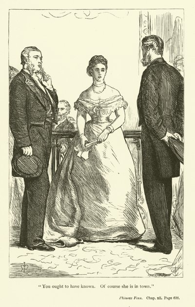 Illustratie voor Phineas Finn door Anthony Trollope door John Everett Millais