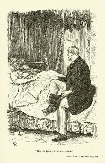 Illustratie voor Phineas Finn door Anthony Trollope door John Everett Millais