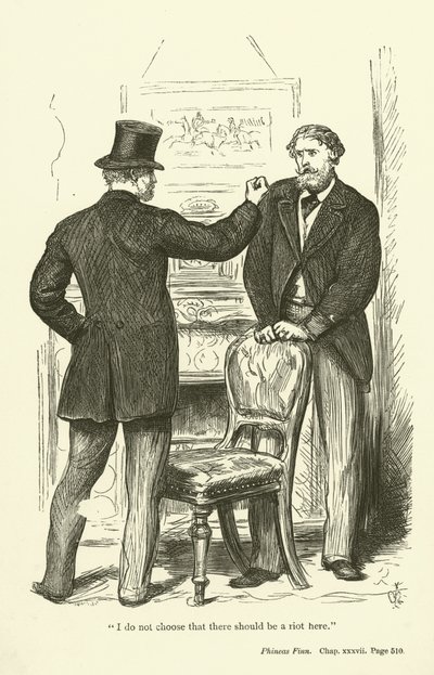 Illustratie voor Phineas Finn door Anthony Trollope door John Everett Millais