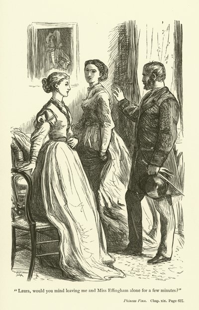 Illustratie voor Phineas Finn door Anthony Trollope door John Everett Millais