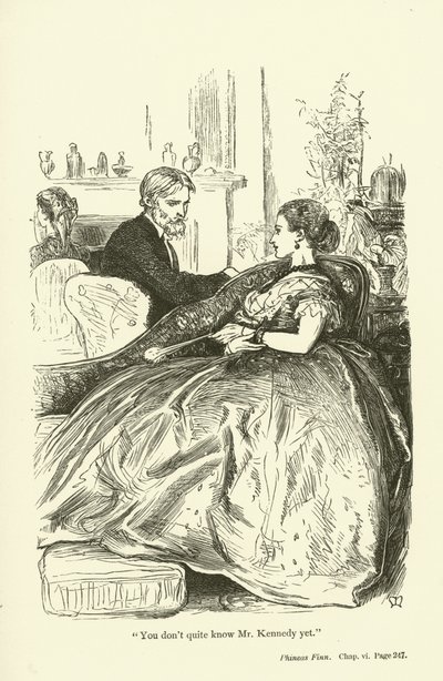 Illustratie voor Phineas Finn door Anthony Trollope door John Everett Millais