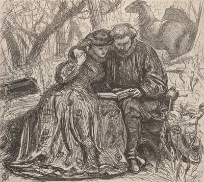 Illustratie uit Sister Annes Probation, ca. 1850-1890, 1923 door John Everett Millais