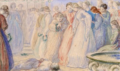 Iphis en Anaxarete, eind 19e eeuw door John Everett Millais