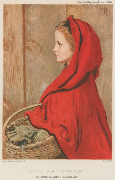 Roodkapje door John Everett Millais