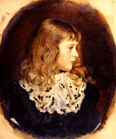 Portret van Miss Margaret Millais door John Everett Millais