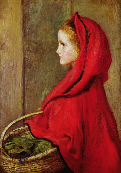 Roodkapje door John Everett Millais