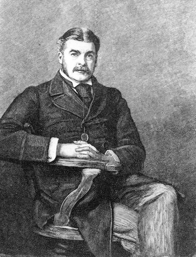 Sir Arthur Sullivan, gegraveerd door C. Carter door John Everett Millais