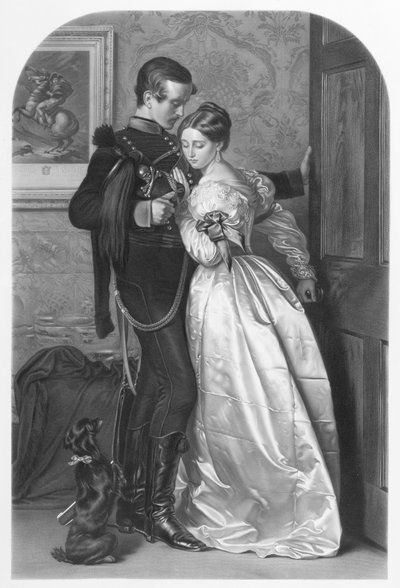 The Black Brunswicker, gegraveerd door Thomas L. Atkinson, gepubliceerd door Henry Graves und Co., 1863 door John Everett Millais