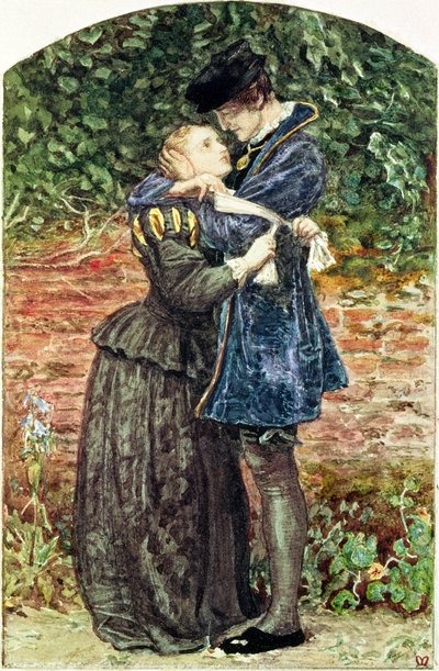 De Hugenoot, 1852 (detail) door John Everett Millais
