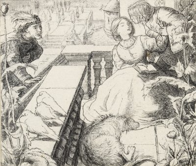 Het slapende paleis door John Everett Millais