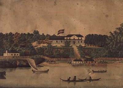 Eerste Government House, Sydney, c.1807 door John Eyre
