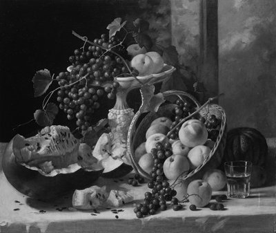 Stilleven met Fruit door John F. Francis