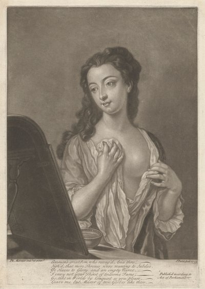 Dame met glas door John Faber the younger