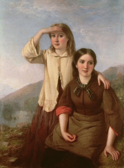 De koe in het koren laten, 1868 door John Faed