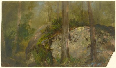 Boslandschap door John Ferguson Weir