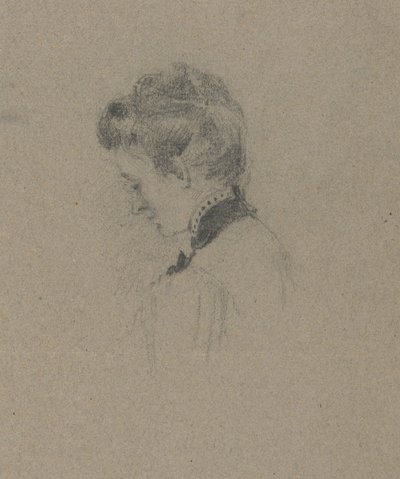 Portret van een Vrouw door John Ferguson Weir