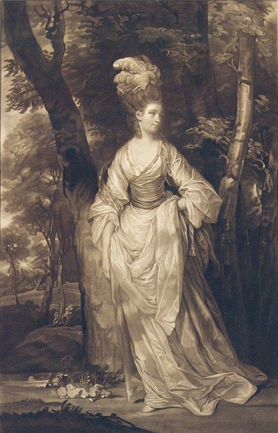 Elizabeth, hertogin van Hamilton, Brandon en Argyll, naar C. Read, 1770 door John Finlayson