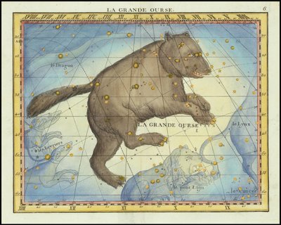 1776 - John Flamsteed - La Grande Ourse (Ursa Major) door John Flamsteed