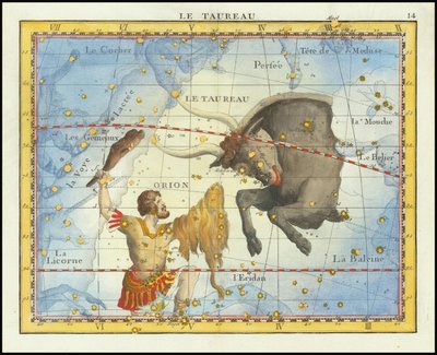1776 - John Flamsteed - Le Taureau (Stier) door John Flamsteed
