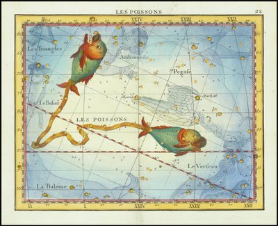 1776 - John Flamsteed - Les Poissons (Vissen) door John Flamsteed