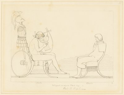 Achilles en Patrokles door John Flaxman