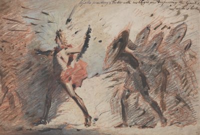Apollo Voorafgaand aan Hector met Zijn Aegis, en de Grieken Verspreidend, Fuseli