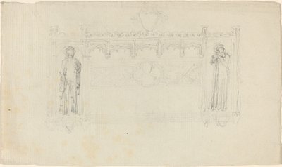 Ontwerp voor het Simcoe Monument, Exeter Cathedral door John Flaxman