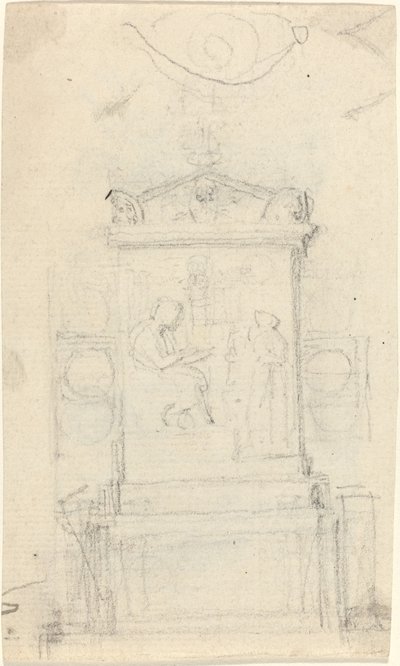 Ontwerp voor het Graf van Dr. Joseph Warton door John Flaxman