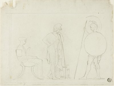 Hector berispt Parijs door John Flaxman