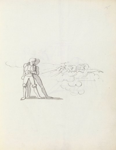 John Philip Kemble als Hamlet door John Flaxman