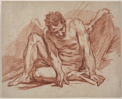 Mannelijke academie met vleugels door John Flaxman