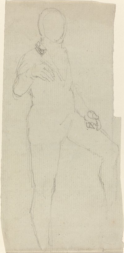 Mannelijke figuur in eigentijdse kleding door John Flaxman