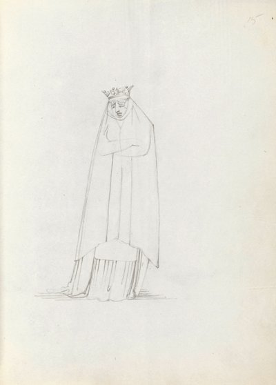 Mevrouw Siddons als Constance door John Flaxman