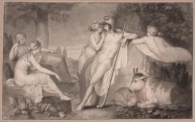 Parijs en Oenone, 1791 door John Flaxman