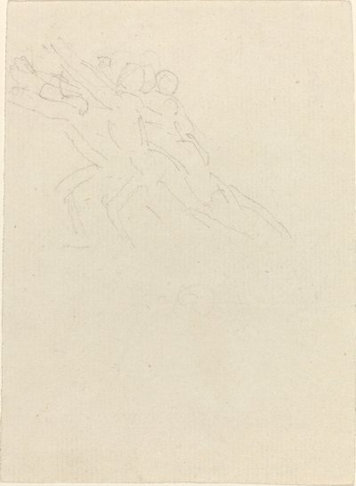Rennende figuren met opgeheven armen door John Flaxman