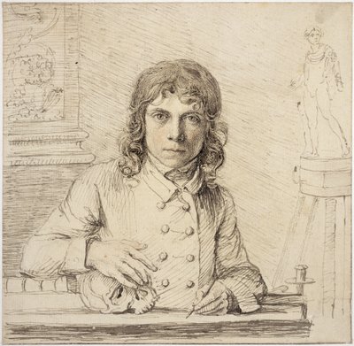 Zelfportret op 24-jarige leeftijd, 1779 door John Flaxman
