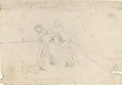 Blad met Studies [recto en verso] door John Flaxman