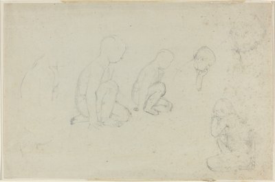 Studies van een Knielende Jongen door John Flaxman