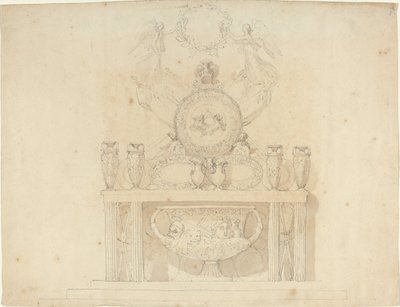 Studie voor decoraties van Buckingham Palace door John Flaxman