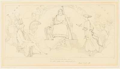 De Raad van de Goden door John Flaxman