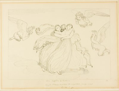 De Harpijen en de Dochters van Pandarus door John Flaxman