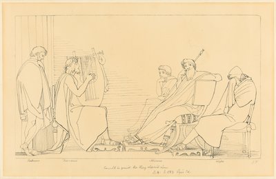 Het lied van Demodocus door John Flaxman