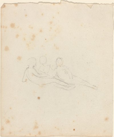 Drie Liggende Vrouwelijke Figuren door John Flaxman
