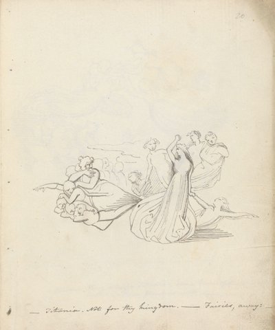 Titania. Niet voor jouw koninkrijk. - Feeën weg door John Flaxman