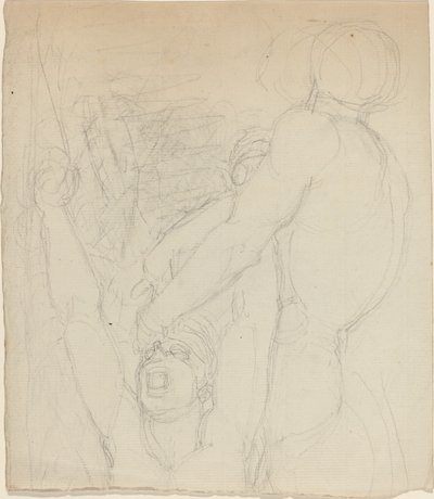 Twee Vechtende Figuren door John Flaxman