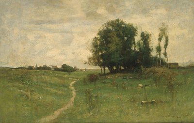 Het pad naar het dorp, 1882 door John Francis Murphy