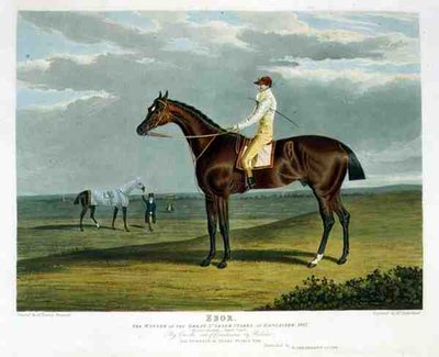 Ebor, winnaar van de Great St. Leger in Doncaster door John Frederick Herring Snr