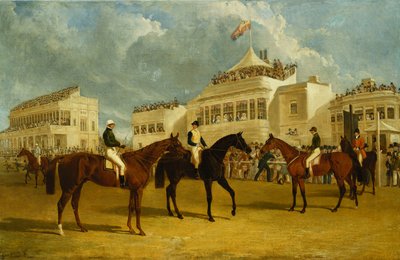 Voorbereiding om te Starten voor de Beker van de Keizer van Rusland op Ascot, 1845 door John Frederick Herring Senior