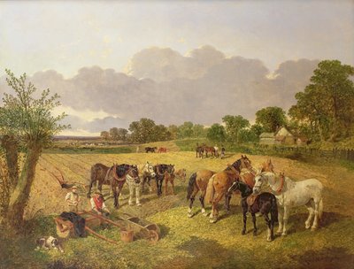 Rustend Ploegteam door John Frederick Herring Senior